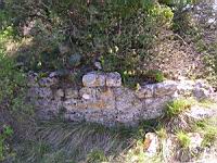 Vaucluse, Bollene, Site troglodyte de Barry, Mur (12)